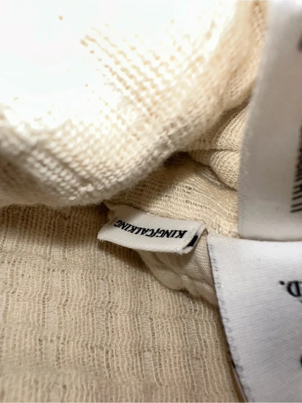NWOT Quince King Cal King Ivory Ribbed Organic Cotton Coverlet No Shams